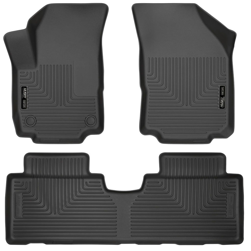 Husky Liners 18-23 GMC Terrain WeatherBeater Black Front & 2nd Seat Floor Liners-Husky Liners-HSL95151
