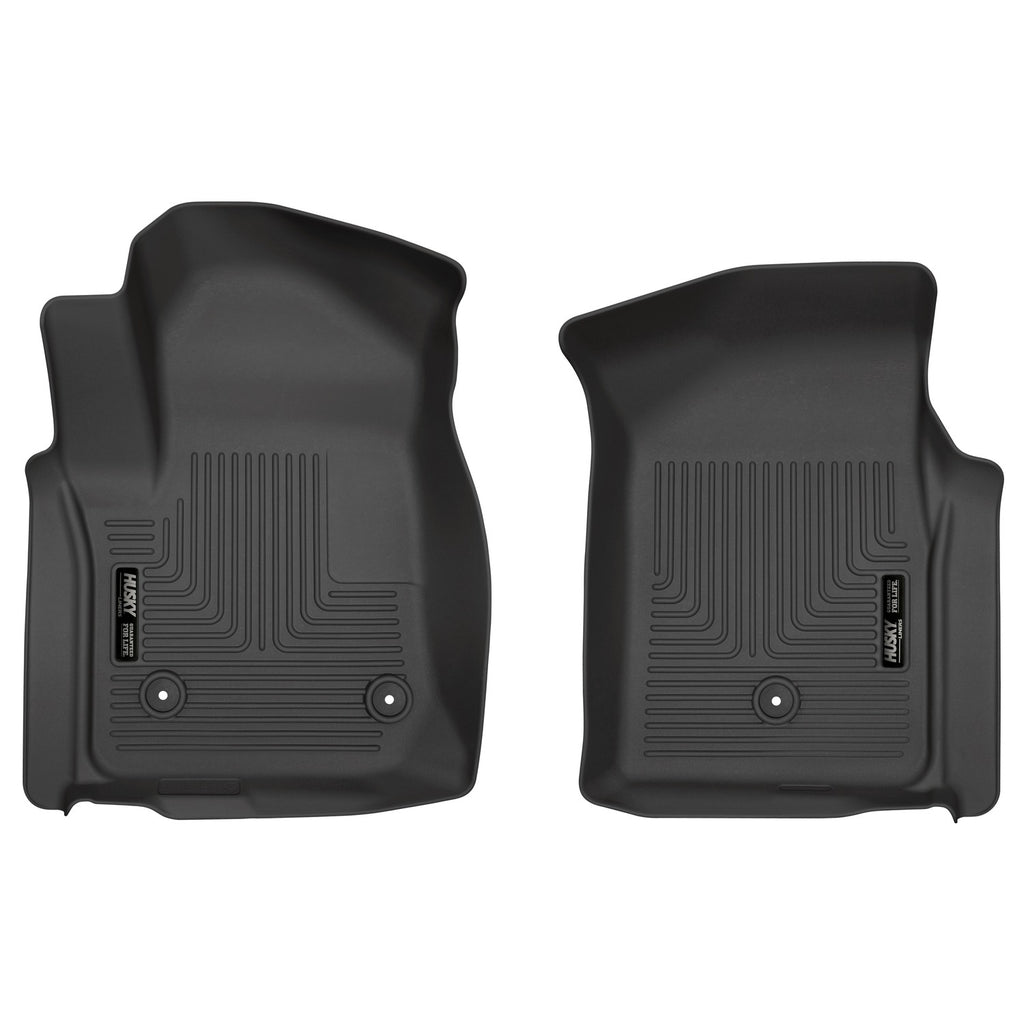 Husky Liners 19-20 Chevy Silverado WeatherBeater Black Floor Liners - Front-Husky Liners-HSL13201