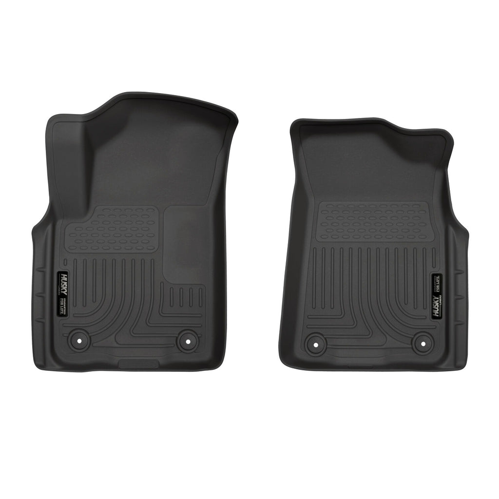 Husky Liners 19-21 Infiniti QX80 / 19-21 Nissan Armada X-act Contour Series Front Floor Liners Black-Husky Liners-HSL55671
