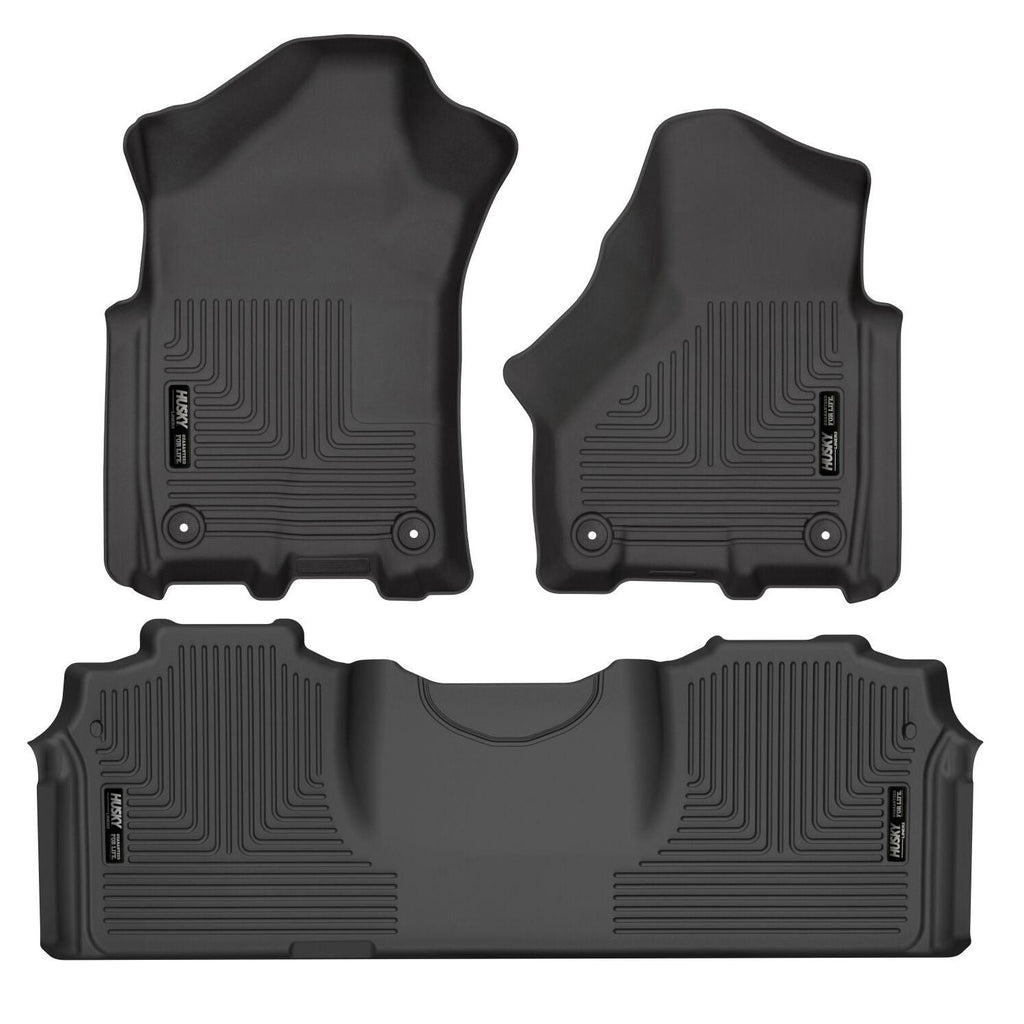 Husky Liners 19-21 RAM 2500/3500 Mega Cab Weatherbeater Front and 2nd Seat Floor Liners - Black-Husky Liners-HSL94131