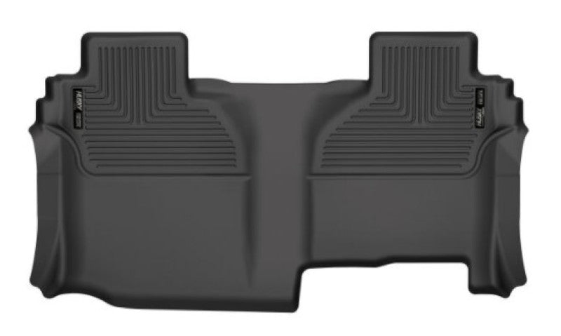 Husky Liners 19-21 Silverado/Sierra 1500/2500/3500 Double Cab X-ACT 2nd Seat Floor Liner - BLK-Husky Liners-HSL53641