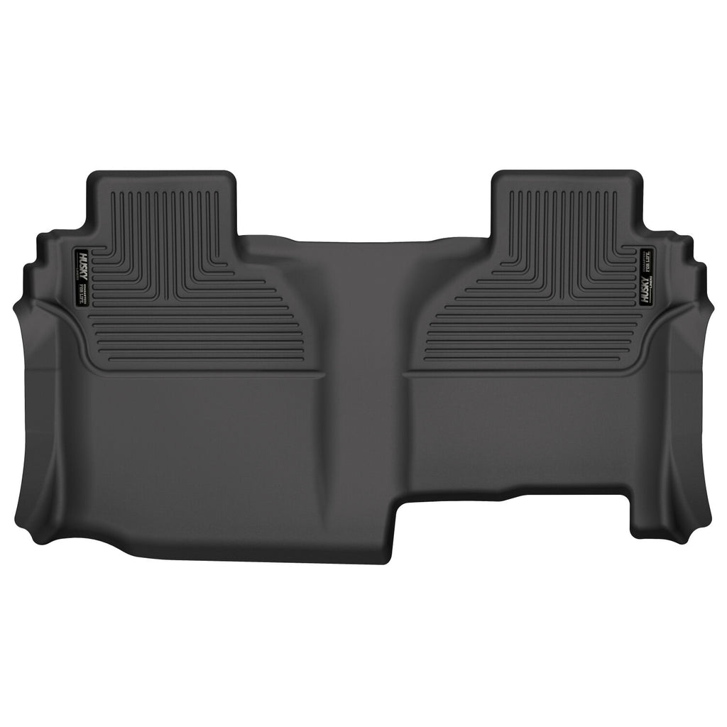 Husky Liners 19-21 Silverado/Sierra 1500/2500/3500 Double Cab X-ACT 2nd Seat Floor Liner - BLK-Husky Liners-HSL53641
