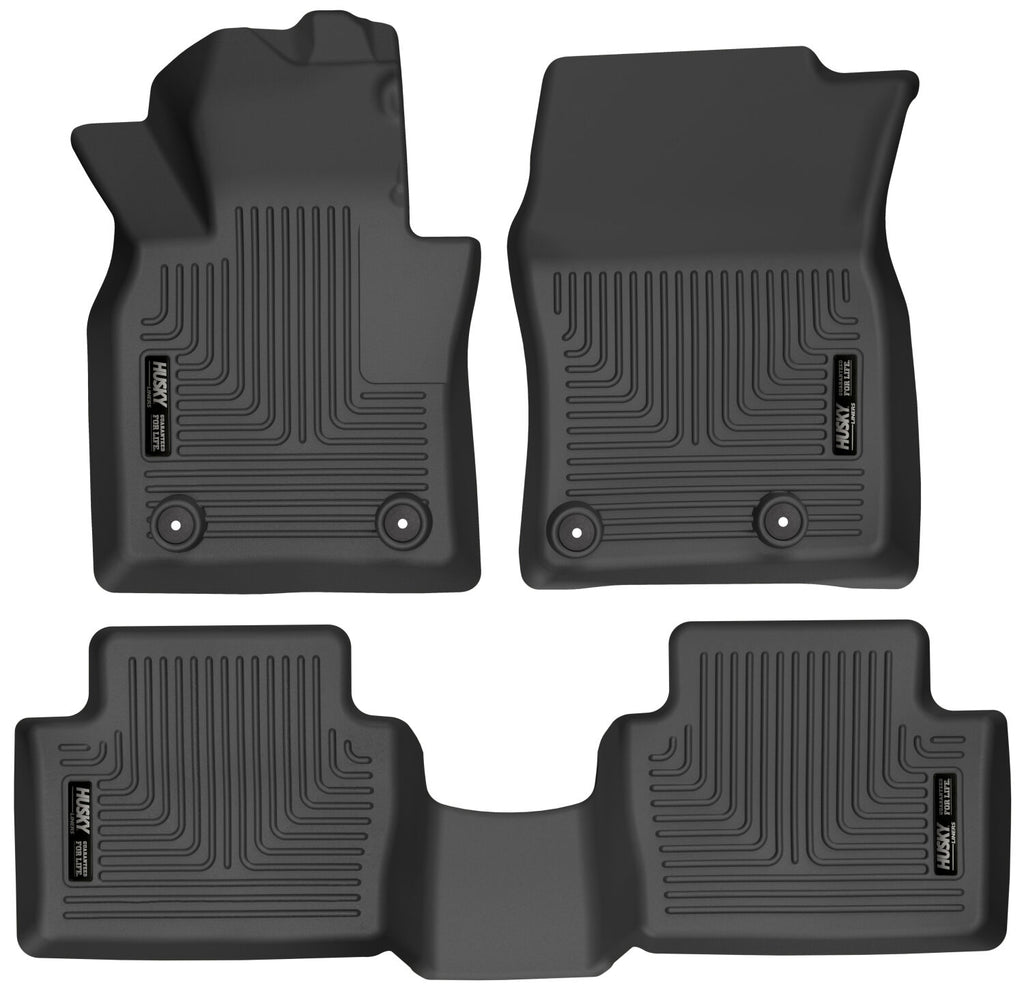 Husky Liners 19-22 Mazda 3 / 20-22 CX-30 WeatherBeater Front & 2nd Seat Floor Liners - Black-Husky Liners-HSL95121