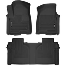 Load image into Gallery viewer, Husky Liners 19-23 Chevrolet Silverado 1500 CC X-Act Contour Front &amp; Second Seat Floor Liners-Husky Liners-HSL54208