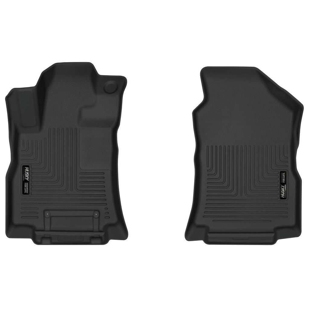 Husky Liners 19-23 Subaru Ascent X-Act Contour Black Front Seat Floor Liners-Husky Liners-HSL54811