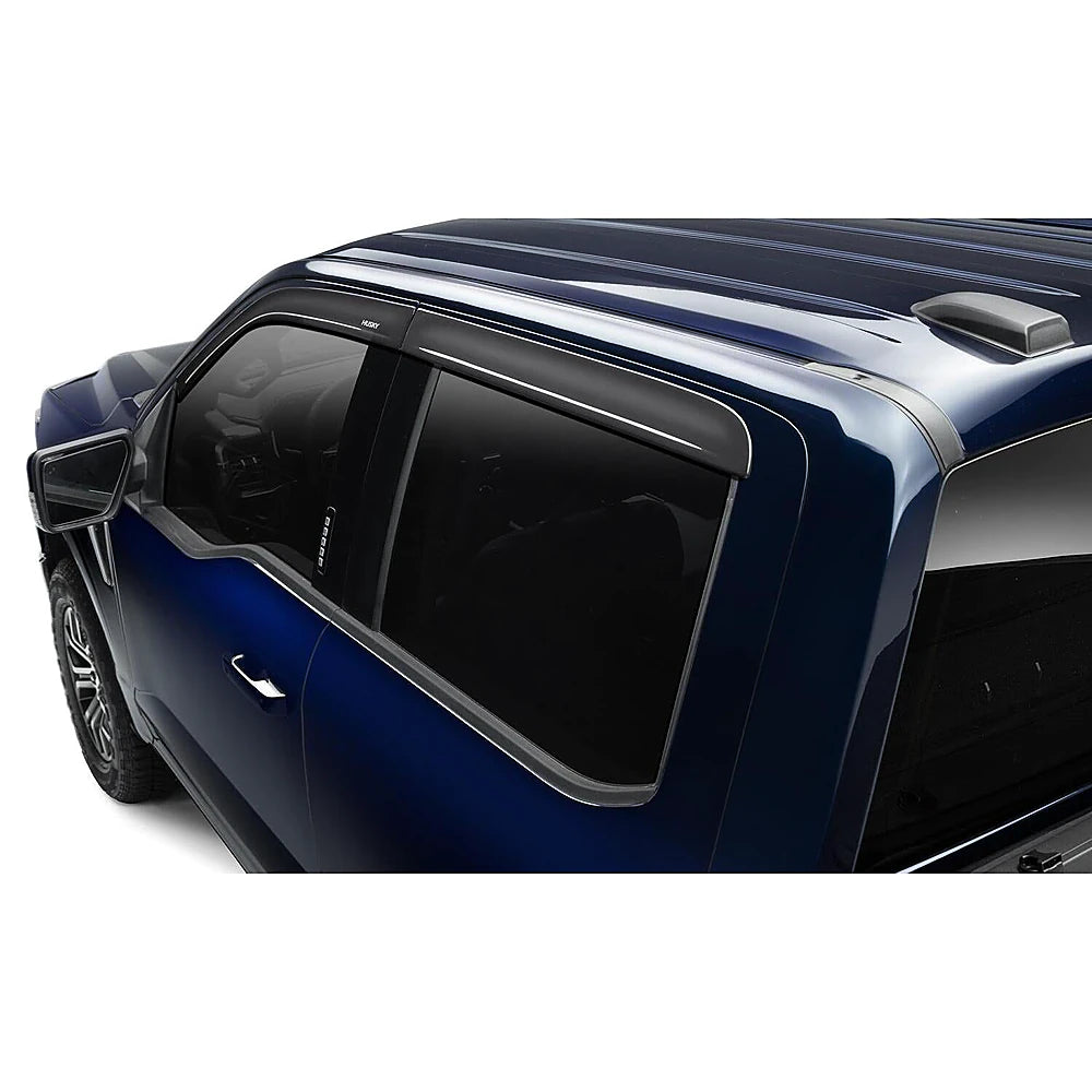 Husky Liners 19-25 RAM 1500 Mega Cab (Inc. TRX) In-Channel Mount Ventvisor Low Profile (4pc) - Smoke - Husky Liners 2864064