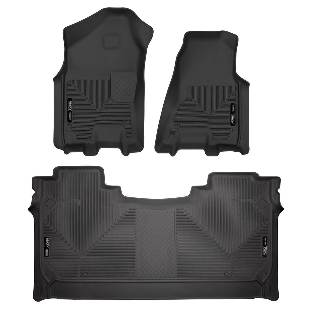 Husky Liners 19 Dodge Ram 1500 Crew Cab Weatherbeater Black Front & 2nd Seat Floor Liners-Husky Liners-HSL94001