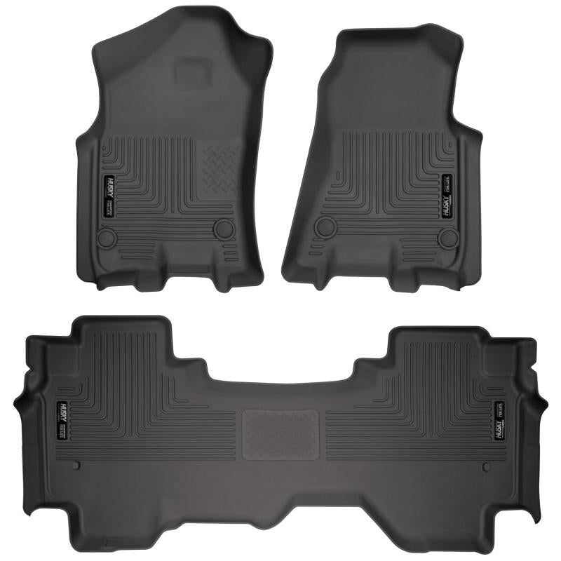 Husky Liners 19 Dodge Ram 1500 Quad Cab Weatherbeater Black Front & 2nd Seat Floor Liners-Husky Liners-HSL94011