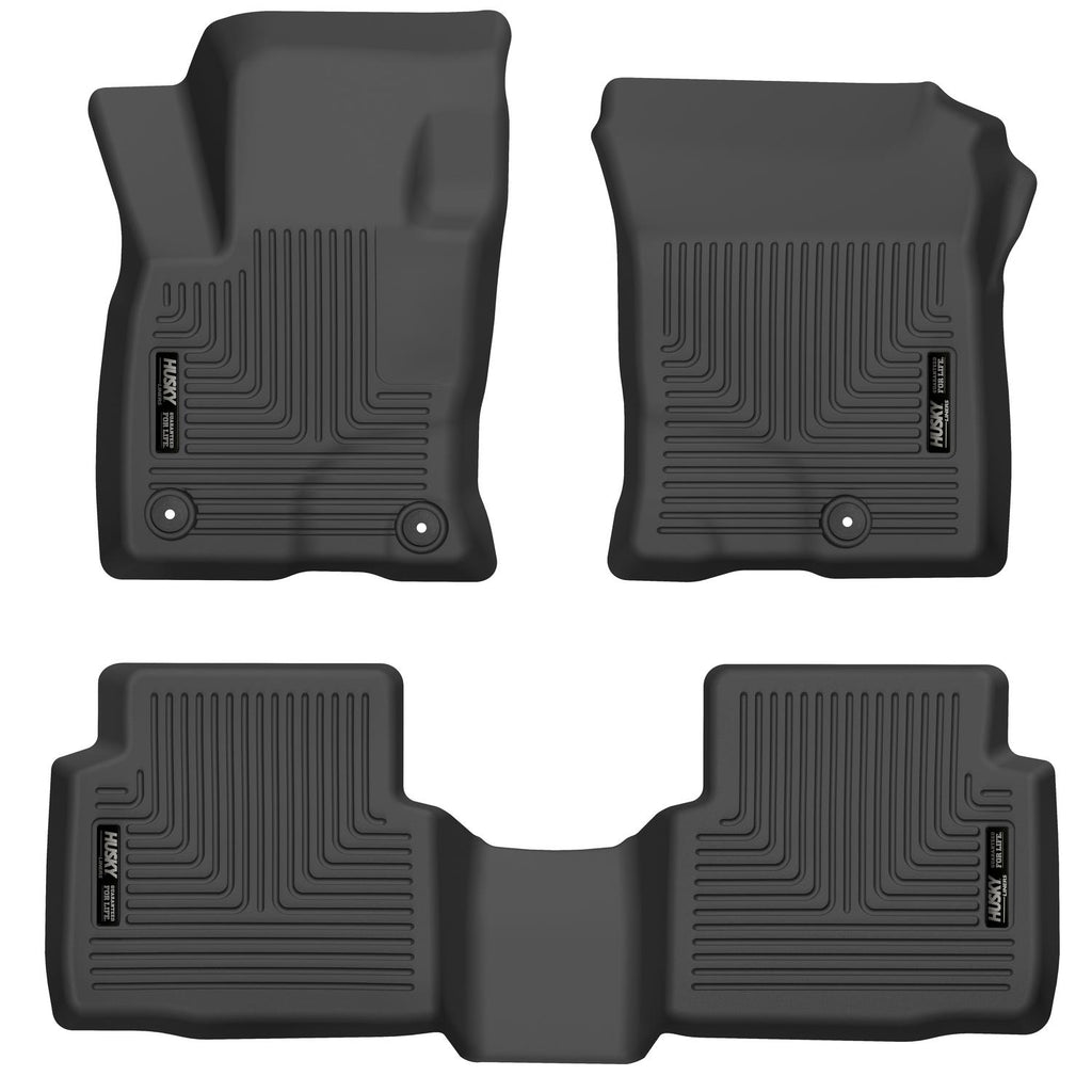 Husky Liners 20-21 Ford Escape All Models Exc Hybrid Weatherbeater Front and 2nd Seat Liners - BLK-Husky Liners-HSL95721