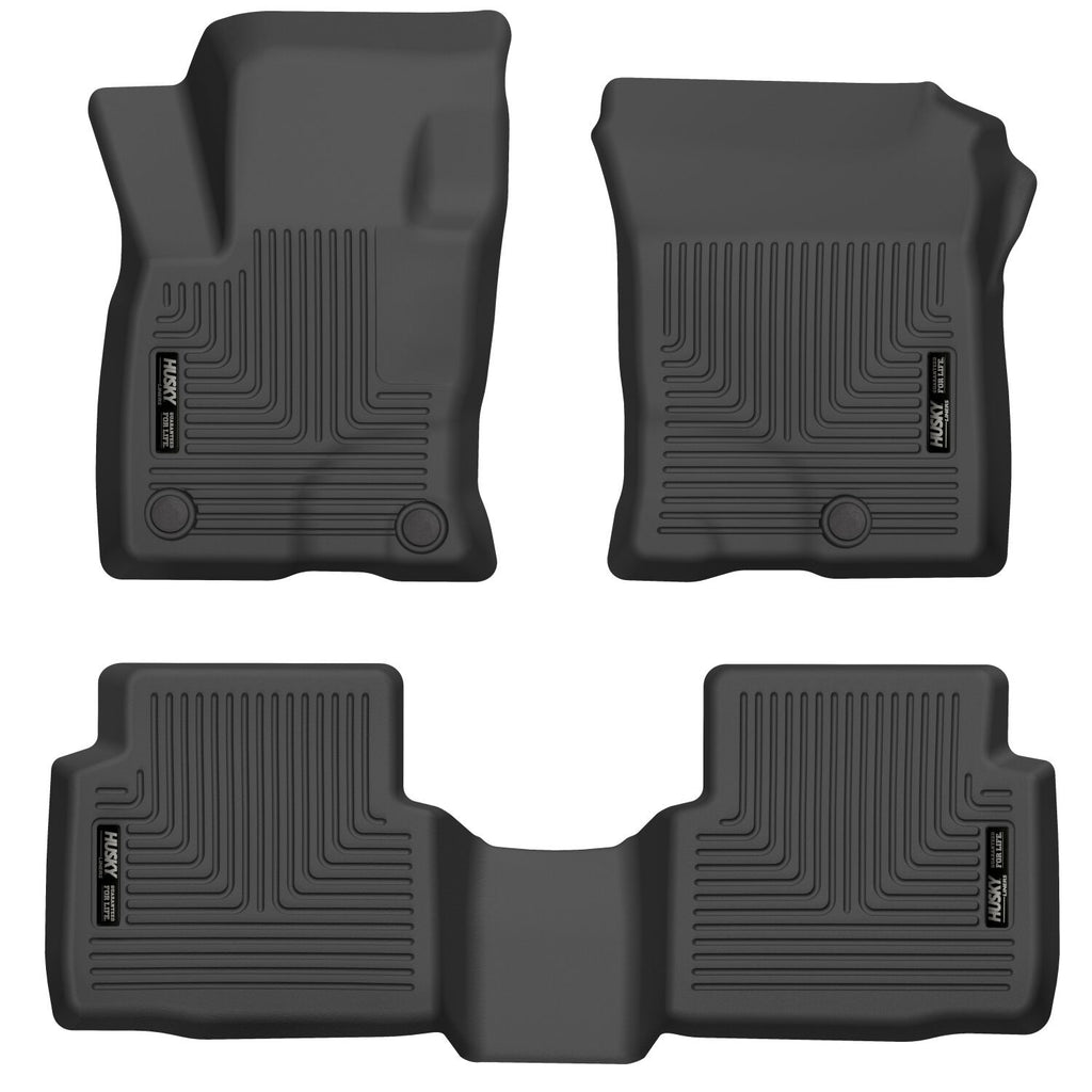 Husky Liners 20-21 Ford Escape All Models Exc Hybrid Weatherbeater Front and 2nd Seat Liners - BLK-Husky Liners-HSL95721