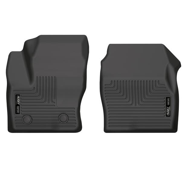 Husky Liners 20-22 Ford Transit Connect WeatherBeater Black Front Floor Liners-Husky Liners-HSL13351