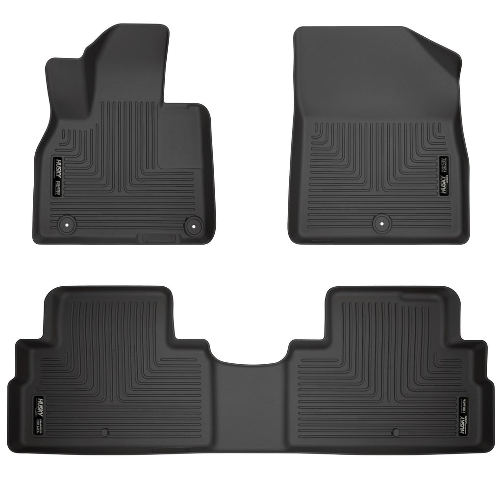 Husky Liners 20-22 Hyundai Palisade Weatherbeater Black Front & 2nd Seat Floor Liners-Husky Liners-HSL95711