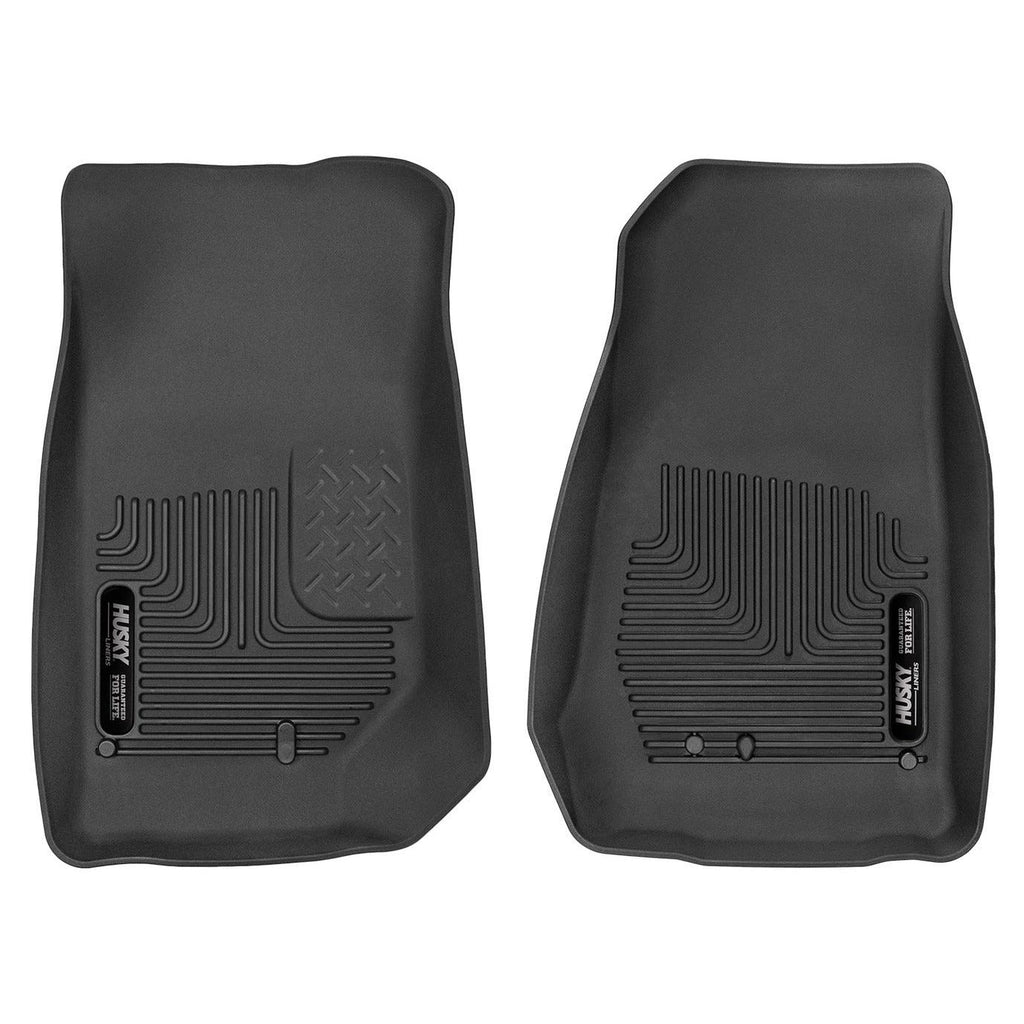 Husky Liners 2007-2014 Jeep Wrangler (2Dr/4Dr Unlimited) X-Act Contour Black Front Floor Liners-Husky Liners-HSL53571
