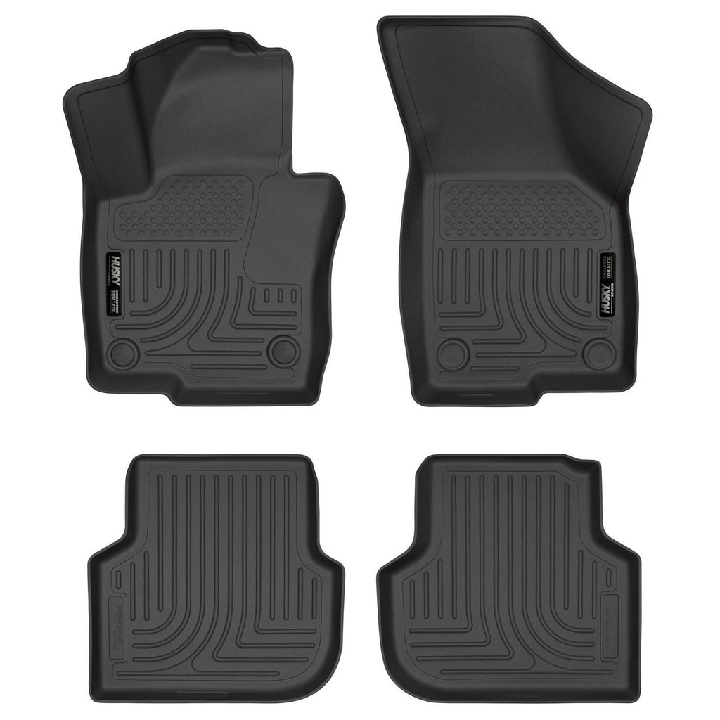 Husky Liners 2011 Volkswagen Jetta (Sedan) WeatherBeater Combo Black Floor Liners-Husky Liners-HSL98831