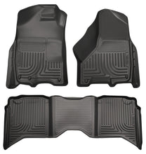 Load image into Gallery viewer, Husky Liners 2012 Dodge Ram 1500/2500 Crew Cab WeatherBeater Combo Black Floor Liners-Husky Liners-HSL99001