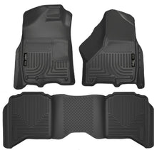 Load image into Gallery viewer, Husky Liners 2012 Dodge Ram 1500/2500 Crew Cab WeatherBeater Combo Black Floor Liners-Husky Liners-HSL99001