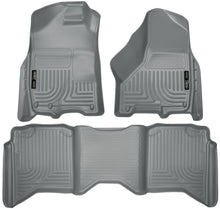 Load image into Gallery viewer, Husky Liners 2012 Dodge Ram 1500/2500/3500 Crew Cab WeatherBeater Combo Gray Floor Liners-Husky Liners-HSL99002
