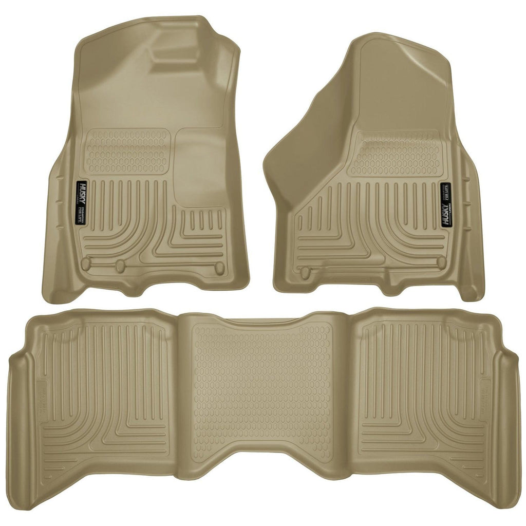 Husky Liners 2012 Dodge Ram 1500/2500/3500 Crew Cab WeatherBeater Combo Tan Floor Liners-Husky Liners-HSL99003