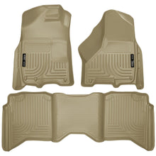 Load image into Gallery viewer, Husky Liners 2012 Dodge Ram 1500/2500/3500 Crew Cab WeatherBeater Combo Tan Floor Liners-Husky Liners-HSL99003
