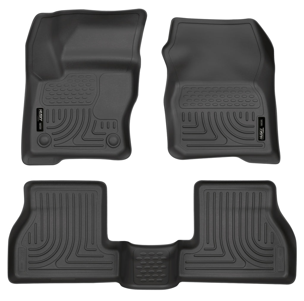 Husky Liners 2012 Ford Focus (4DR/5DR) WeatherBeater Combo Black Floor Liners-Husky Liners-HSL98771