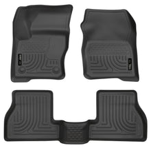 Load image into Gallery viewer, Husky Liners 2012 Ford Focus (4DR/5DR) WeatherBeater Combo Black Floor Liners-Husky Liners-HSL98771