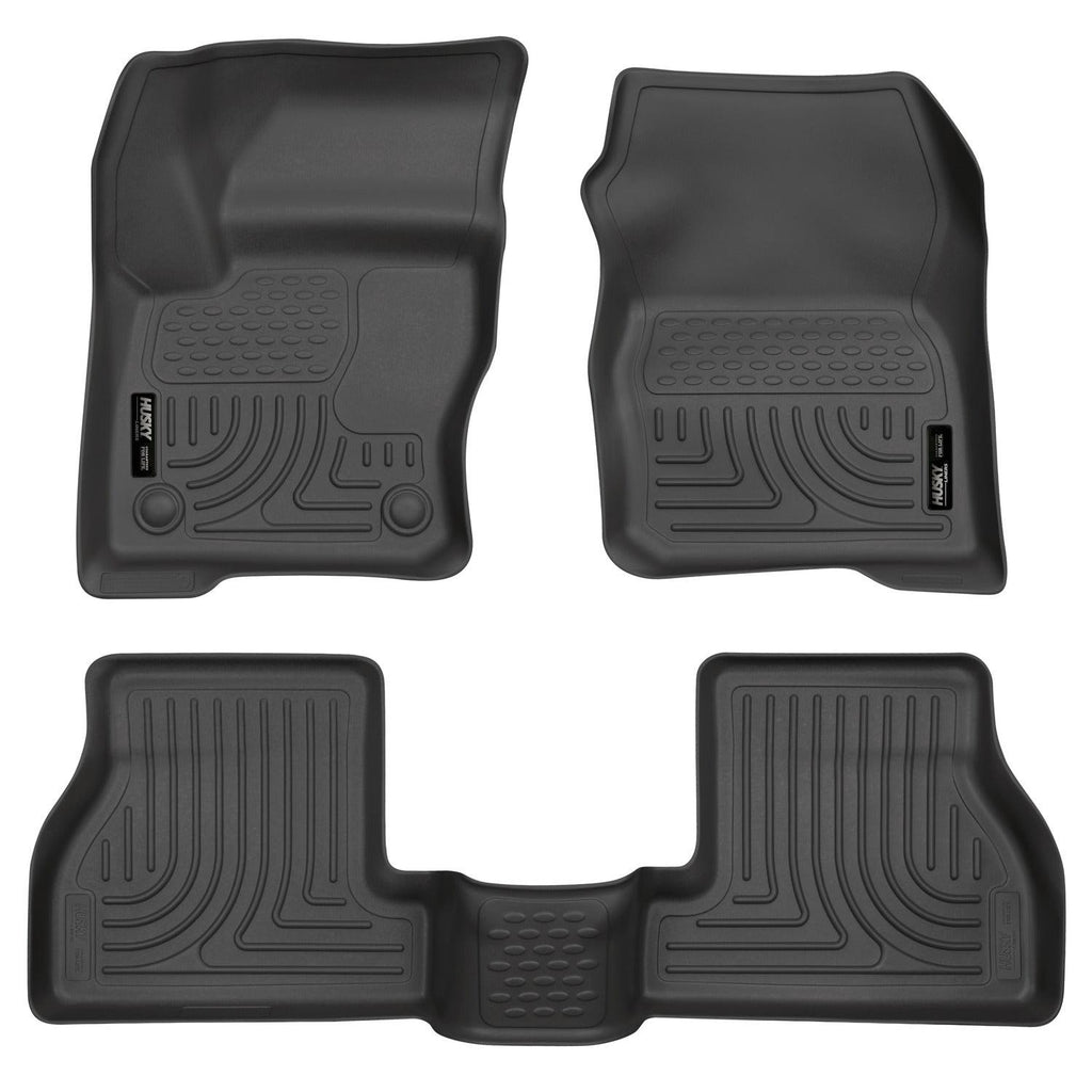 Husky Liners 2012 Ford Focus (4DR/5DR) WeatherBeater Combo Black Floor Liners-Husky Liners-HSL98771