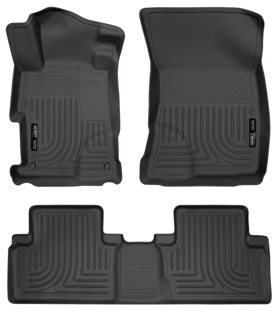 Husky Liners 2012 Honda Civic WeatherBeater Combo Black Floor Liners-Husky Liners-HSL98441