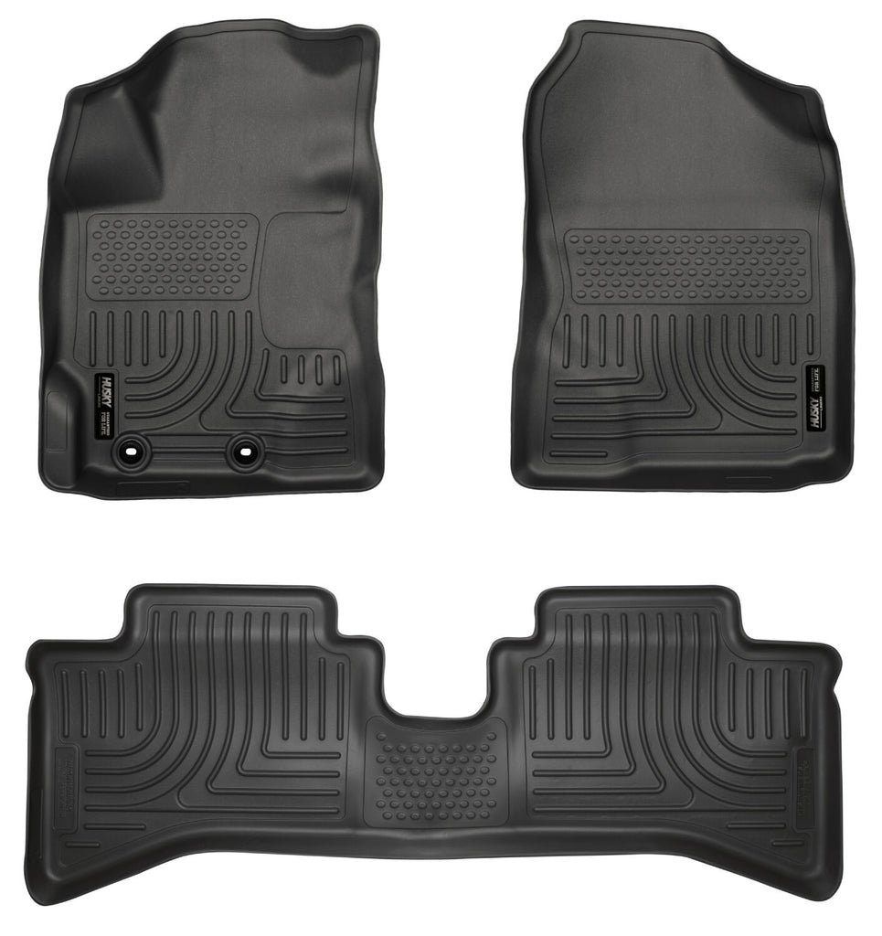 Husky Liners 2012 Toyota Prius c WeatherBeater Combo Black Floor Liners-Husky Liners-HSL99501