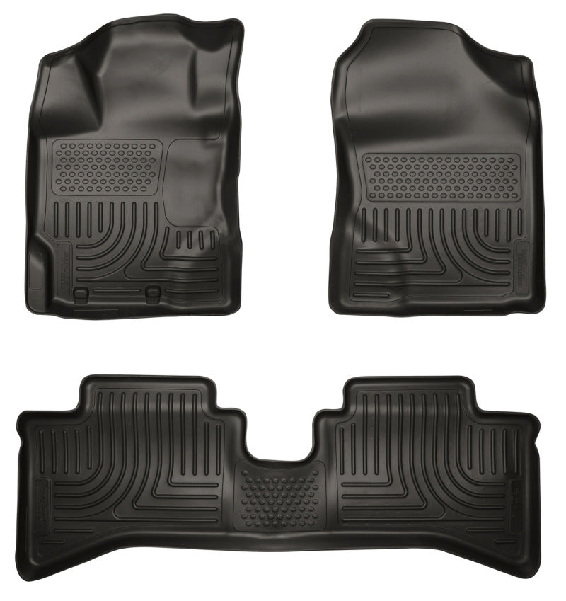 Husky Liners 2012 Toyota Prius c WeatherBeater Combo Black Floor Liners-Husky Liners-HSL99501