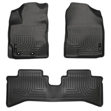 Load image into Gallery viewer, Husky Liners 2012 Toyota Prius c WeatherBeater Combo Black Floor Liners-Husky Liners-HSL99501