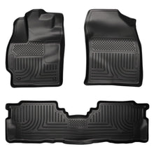Load image into Gallery viewer, Husky Liners 2012 Toyota Prius v WeatherBeater Combo Black Floor Liners-Husky Liners-HSL98911