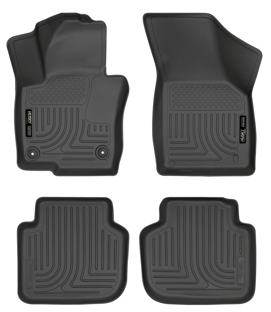 Husky Liners 2012 Volkswagen Passat WeatherBeater Combo Black Floor Liners-Husky Liners-HSL98681