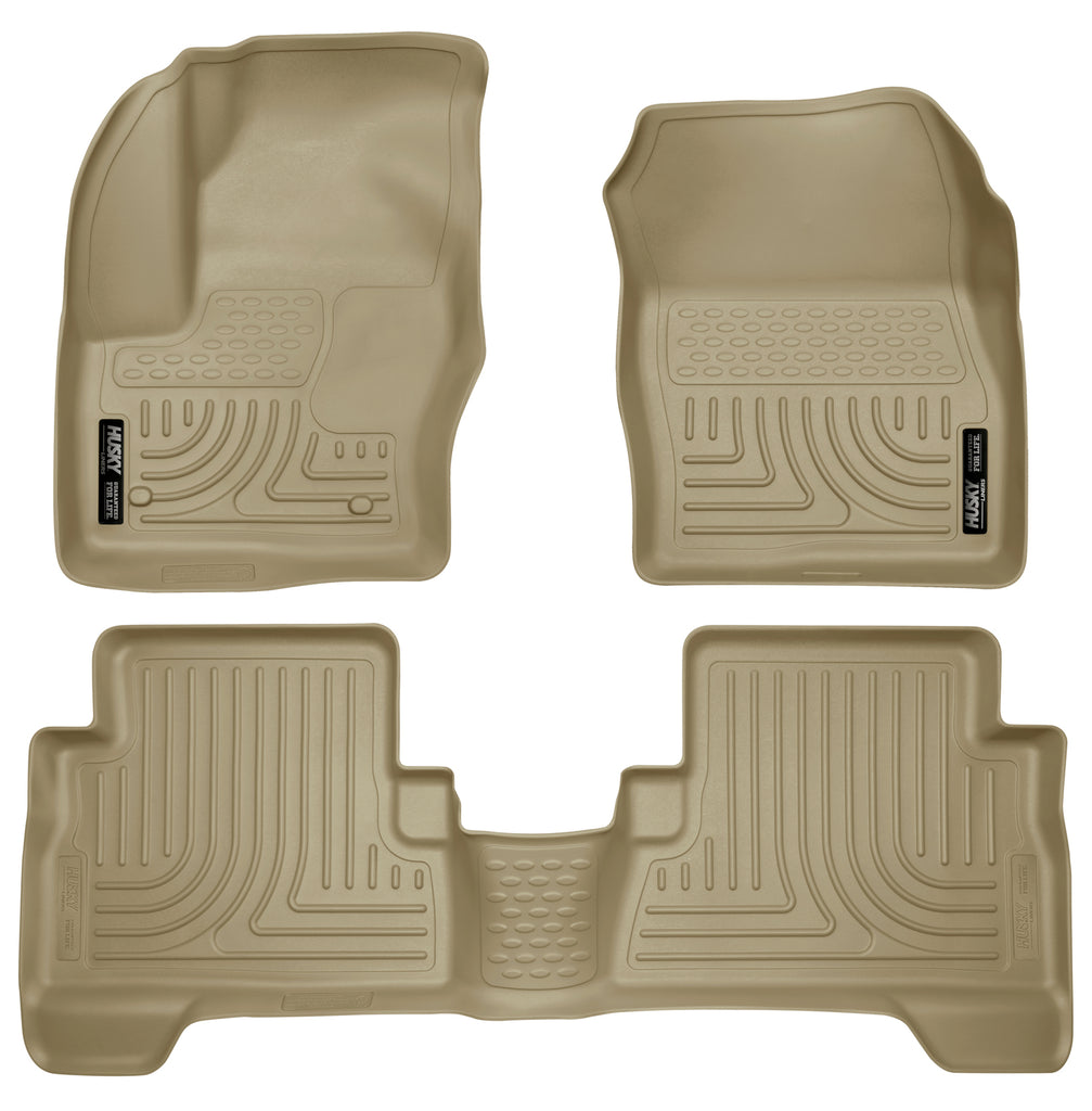 Husky Liners 2013 Ford Escape WeatherBeater Combo Tan Floor Liners-Husky Liners-HSL99743