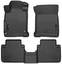 Load image into Gallery viewer, Husky Liners 2013 Honda Accord WeatherBeater Black Front &amp; 2nd Seat Floor Liners (4-Door Sedan Only)-Husky Liners-HSL98481