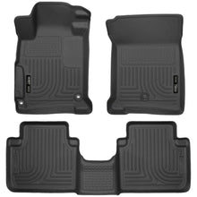 Load image into Gallery viewer, Husky Liners 2013 Honda Accord WeatherBeater Black Front &amp; 2nd Seat Floor Liners (4-Door Sedan Only)-Husky Liners-HSL98481