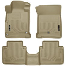 Load image into Gallery viewer, Husky Liners 2013 Honda Accord WeatherBeater Tan Front &amp; 2nd Seat Floor Liners (4-Door Sedan Only)-Husky Liners-HSL98483