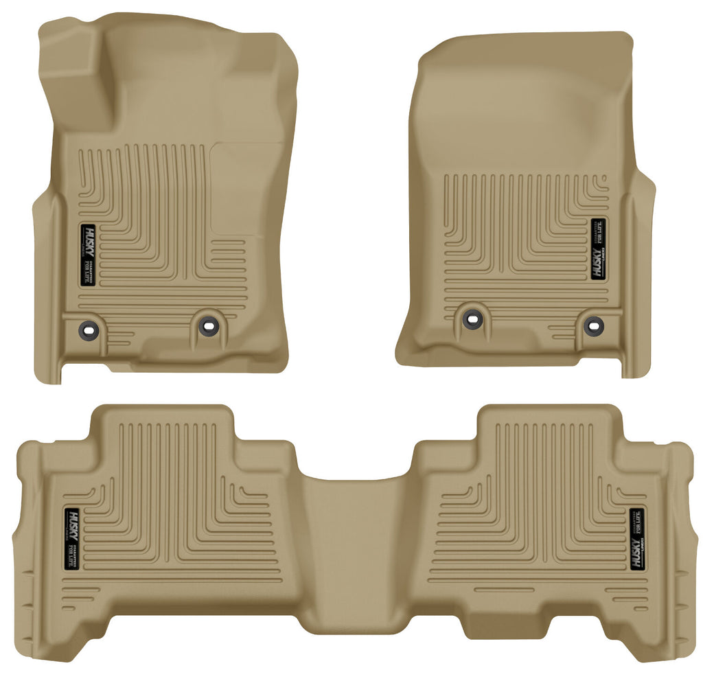 Husky Liners 2013 Toyota 4Runner WeatherBeater Tan Front & 2nd Seat Floor Liners-Husky Liners-HSL99573
