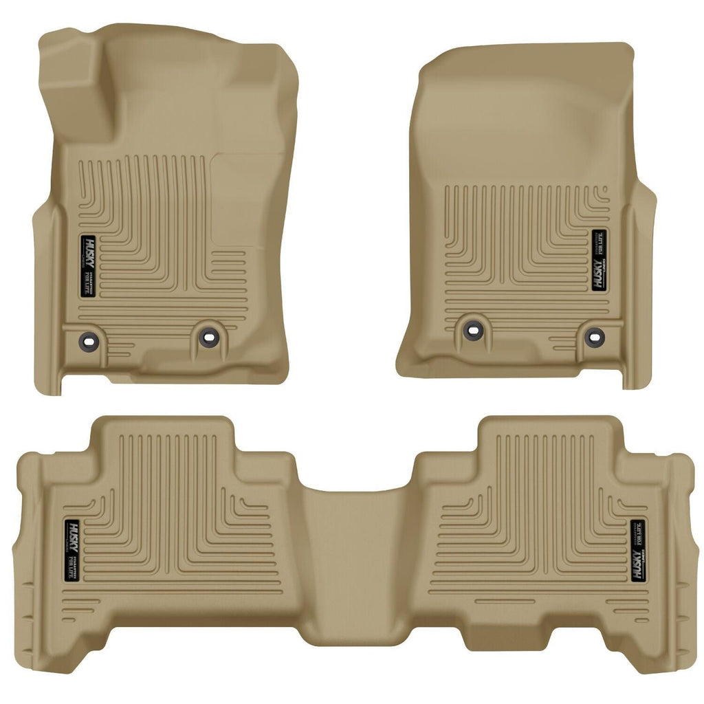 Husky Liners 2013 Toyota 4Runner WeatherBeater Tan Front & 2nd Seat Floor Liners-Husky Liners-HSL99573