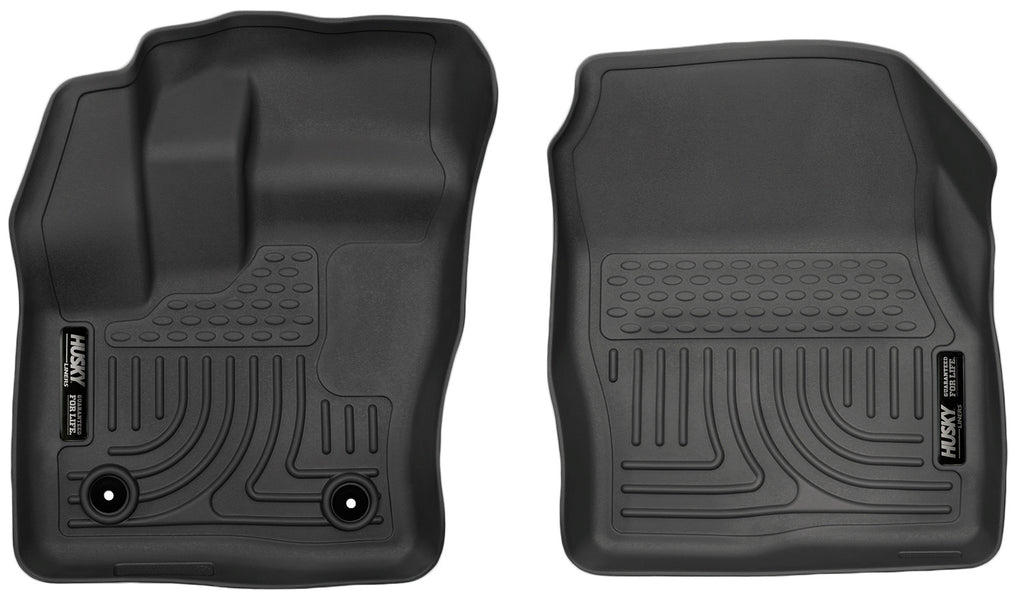 Husky Liners 2014-2015 Ford Transit Connect WeatherBeater Front Black Floor Liners-Husky Liners-HSL18321
