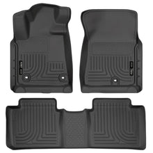 Load image into Gallery viewer, Husky Liners 2014 Toyota Tundra Double Cab Pickup WeatherBeater Black Front &amp; 2nd Seat Floor Liners-Husky Liners-HSL99561