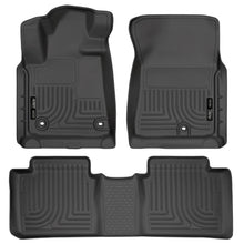 Load image into Gallery viewer, Husky Liners 2014 Toyota Tundra Double Cab Pickup WeatherBeater Black Front &amp; 2nd Seat Floor Liners-Husky Liners-HSL99561