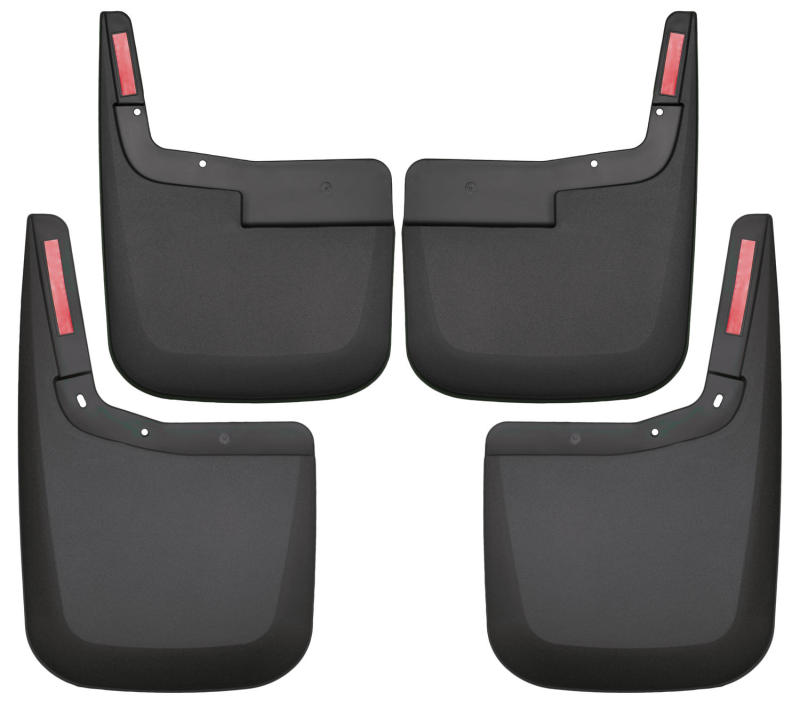 Husky Liners 2015-2017 Ford F-150 w/o Fender Flares Front and Rear Mud Guards - Black-Husky Liners-HSL58446