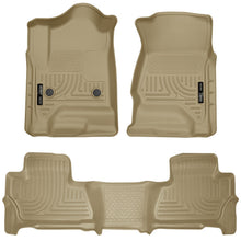 Load image into Gallery viewer, Husky Liners 2015 Chevy/GMC Suburban/Yukon XL WeatherBeater Combo Tan Front &amp; 2nd Seat Floor Liners-Husky Liners-HSL99213