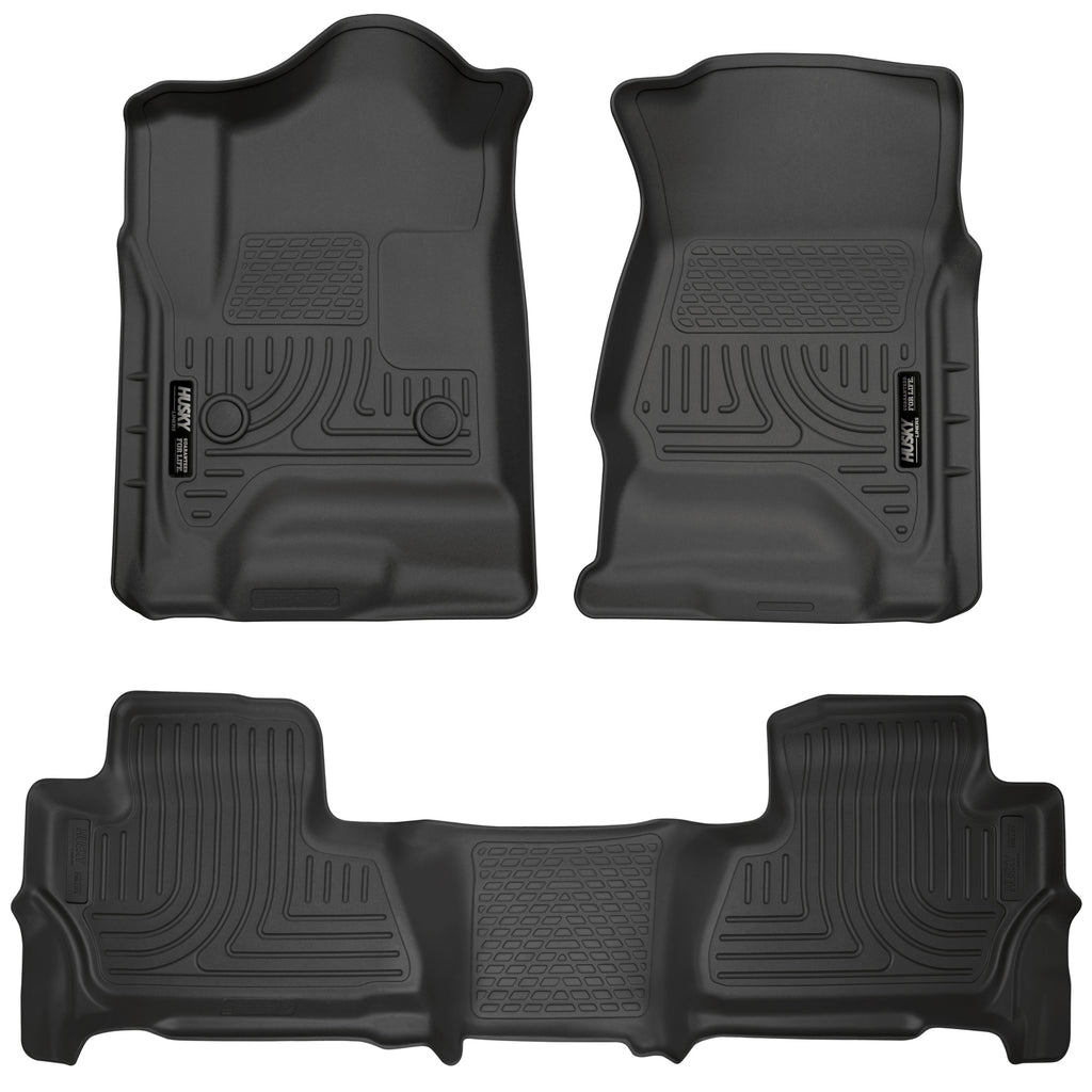 Husky Liners 2015 Chevy/GMC Tahoe/Yukon WeatherBeater Combo Black Floor Liners-Husky Liners-HSL99201