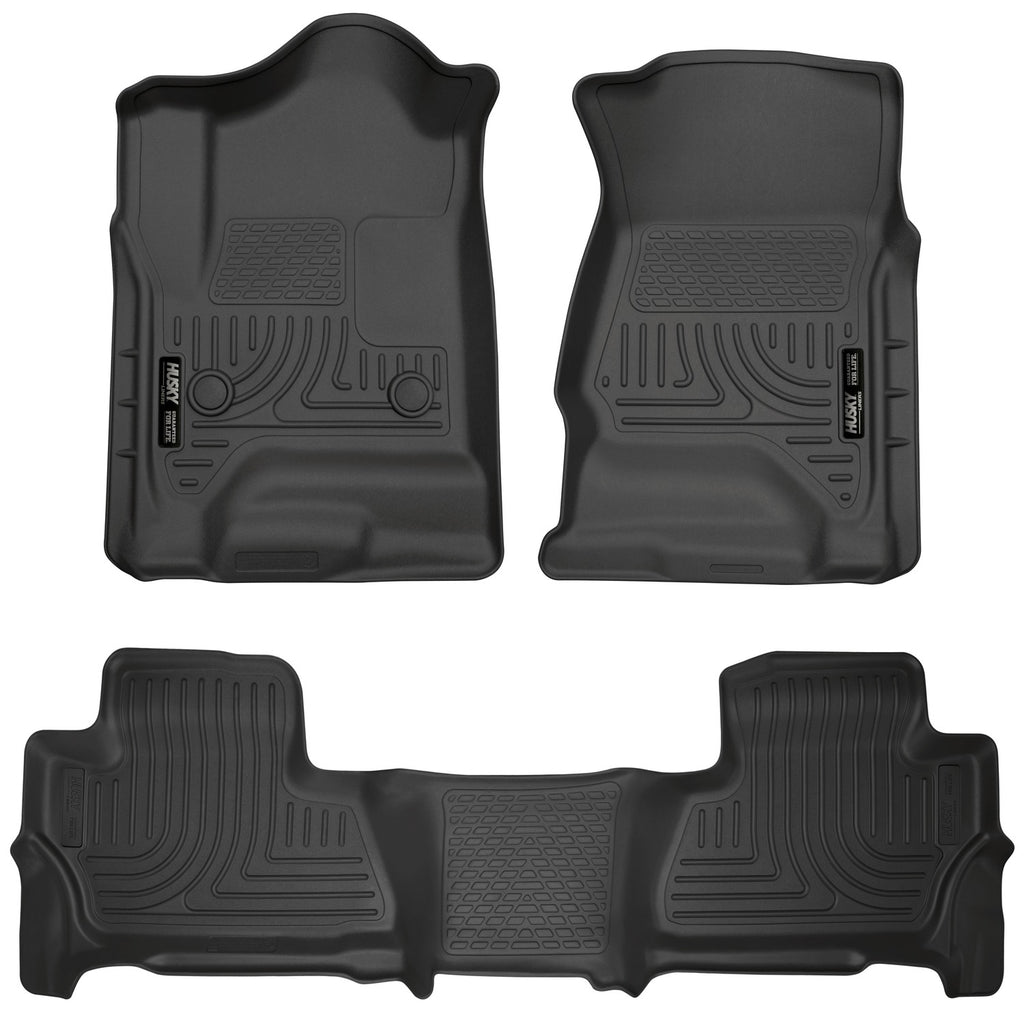 Husky Liners 2015 Chevy/GMC Tahoe/Yukon WeatherBeater Combo Black Floor Liners-Husky Liners-HSL99201
