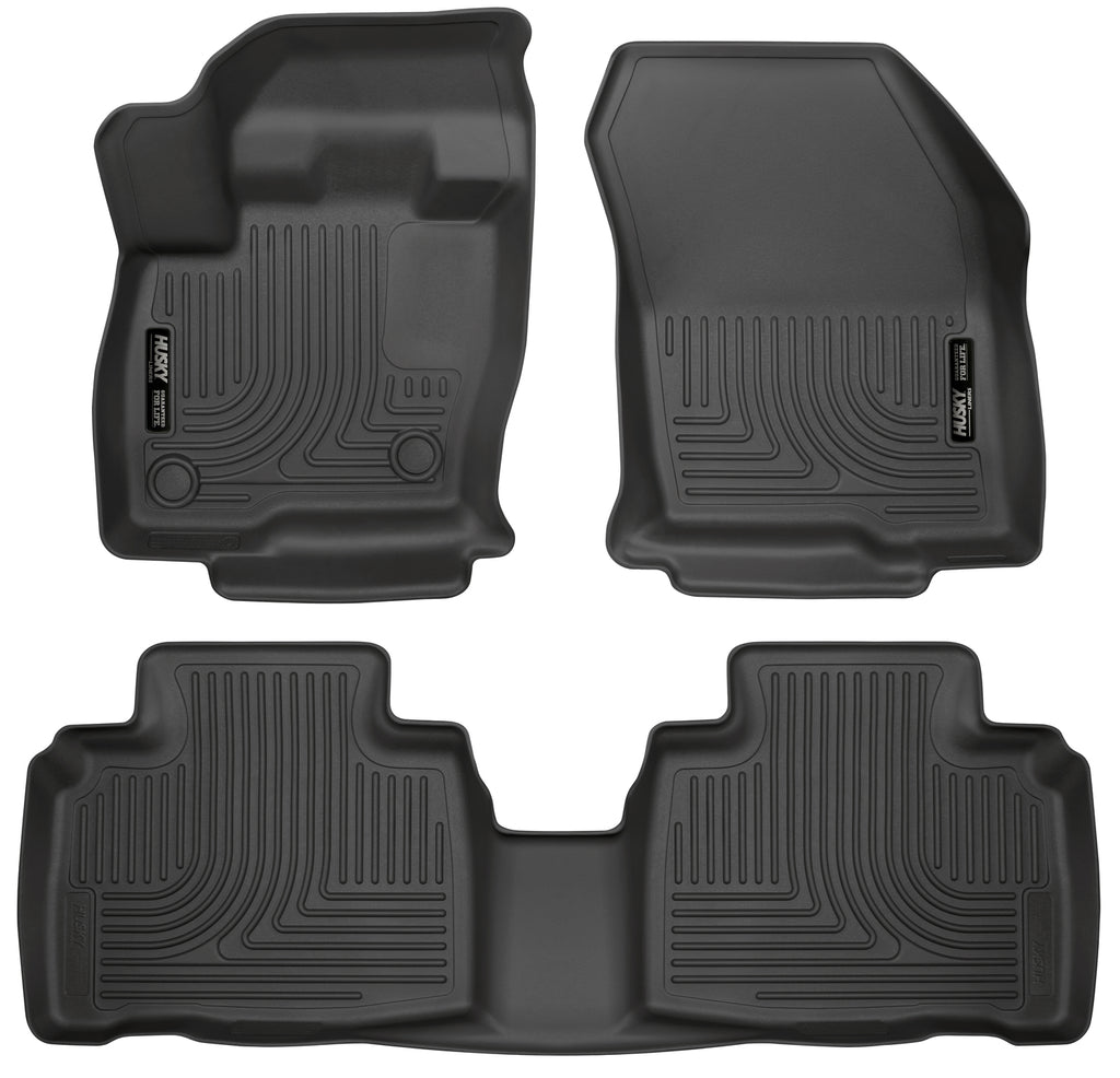 Husky Liners 2015 Ford Edge WeatherBeater Front & 2nd Row Combo Black Floor Liners-Husky Liners-HSL98781