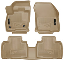 Load image into Gallery viewer, Husky Liners 2015 Ford Edge WeatherBeater Front &amp; 2nd Row Combo Tan Floor Liners-Husky Liners-HSL98783