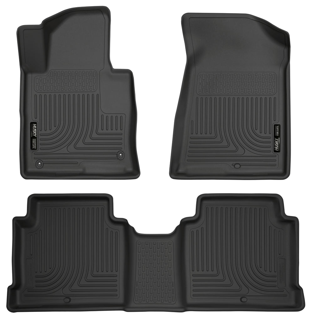 Husky Liners 2015 Hyundai Sonata Weatherbeater Black Front & 2nd Seat Floor Liners-Husky Liners-HSL99631