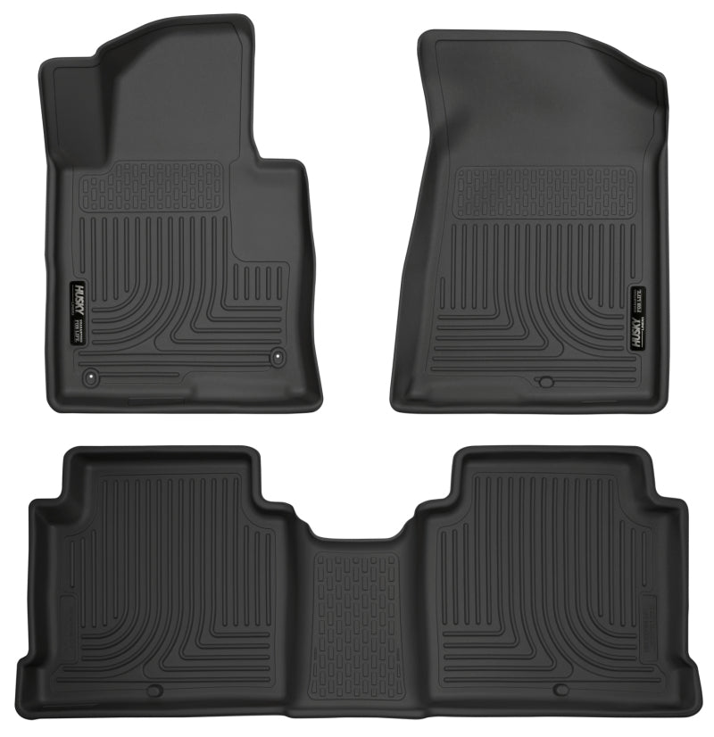 Husky Liners 2015 Hyundai Sonata Weatherbeater Black Front & 2nd Seat Floor Liners-Husky Liners-HSL99631