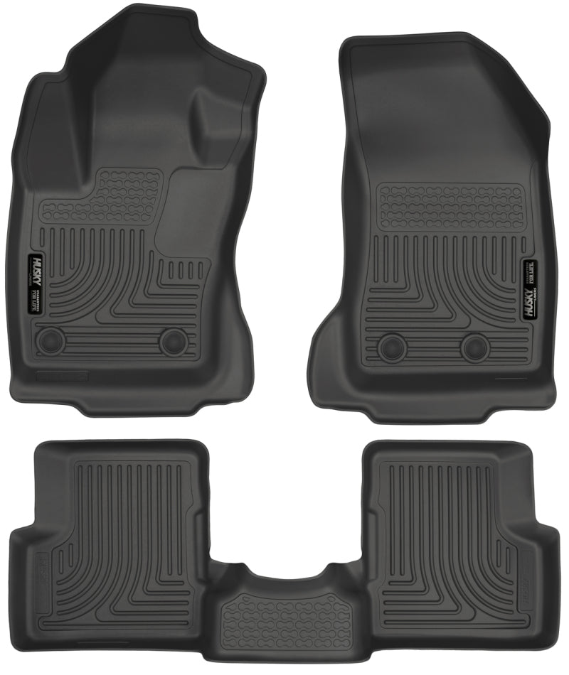 Husky Liners 2015 Jeep Renegade Weatherbeater Black Front and Second Row Floor Liners-Husky Liners-HSL99081